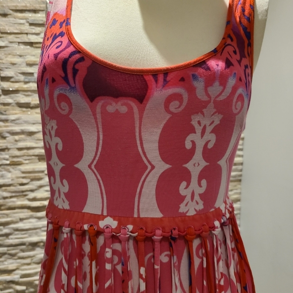 Bebe Fringes Cotton Dress - Picture 3 of 8